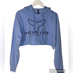OCEAN CITY Blue Dolphin Hoodie size M